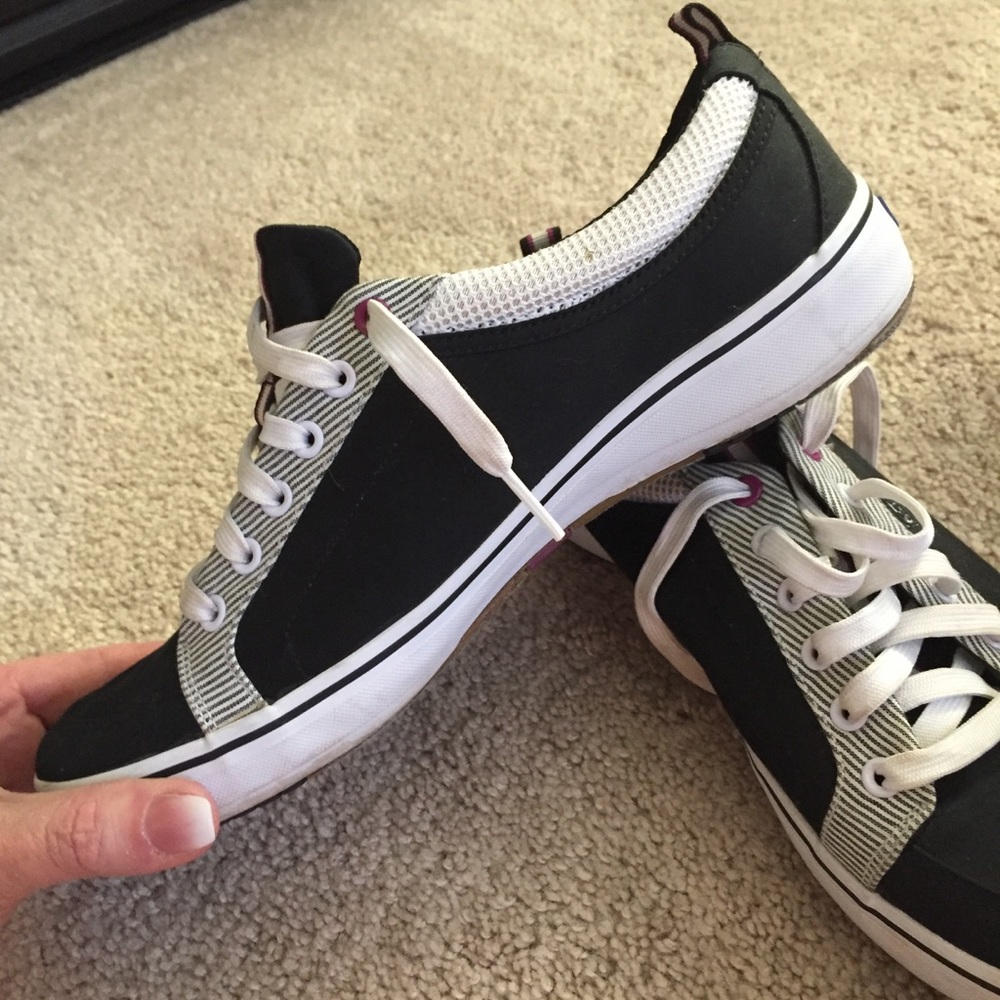 Black with White Keds Sneakers EUC Women’s